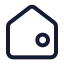 Home icon with stroke standard style