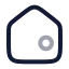 Home icon with twotone rounded style