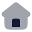 Home icon with bulk rounded style