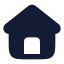 Home icon with solid rounded style