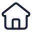 Home icon with stroke standard style