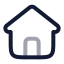 Home icon with twotone rounded style