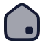Home icon with duotone rounded style
