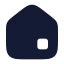 Home icon with solid rounded style