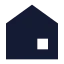Home icon with solid sharp style