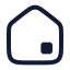 Home icon with stroke rounded style