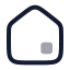 Home icon with twotone rounded style