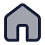 Home icon with duotone standard style