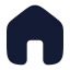 Home icon with solid rounded style