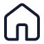 Home icon with stroke standard style