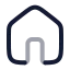 Home icon with twotone rounded style