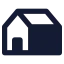 Home icon with solid standard style