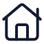 Home icon with stroke standard style