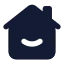 Home icon with solid standard style