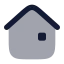 Home icon with bulk rounded style