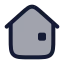 Home icon with duotone rounded style