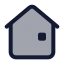Home icon with duotone standard style