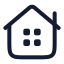 Home icon with stroke rounded style