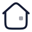 Home icon with twotone rounded style