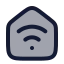 Homewifi icon with duotone rounded style