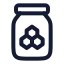 Honey icon with stroke rounded style