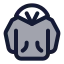 Hoodie icon with duotone standard style