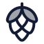 Hop icon with duotone rounded style