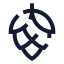 Hopoff icon with stroke sharp style