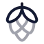Hop icon with twotone rounded style