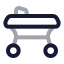 Hospitalbed icon with twotone rounded style
