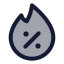 Hotprice icon with duotone rounded style