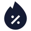 Hotprice icon with solid sharp style