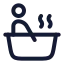 Hottube icon with stroke rounded style