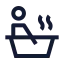Hottube icon with stroke sharp style