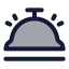 Hotelbell icon with duotone rounded style