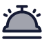 Hotelbell icon with duotone standard style