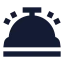 Hotelbell icon with solid sharp style