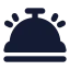 Hotelbell icon with solid standard style