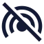 Hotspotoffline icon with solid sharp style