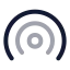 Hotspot icon with twotone rounded style