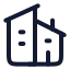 House icon with stroke rounded style