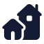House icon with solid standard style