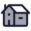 House icon with duotone standard style