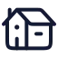House icon with stroke rounded style