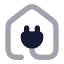 Houseplug icon with bulk rounded style
