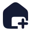 Houseplus icon with solid rounded style