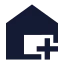Houseplus icon with solid sharp style