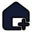 Houseplus icon with solid standard style