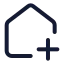 Houseplus icon with stroke standard style