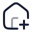 Houseplus icon with twotone rounded style